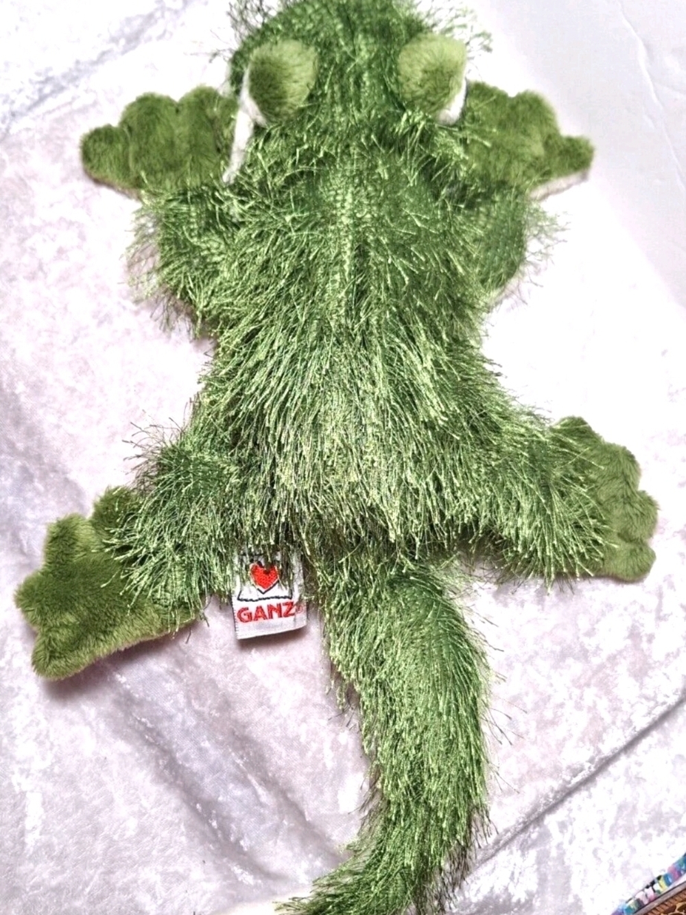 Green Gecko Webkinz Ganz Lil Kinz Plush HS186 Stuffed Animal Toy No Code 12" - Picture 6 of 11